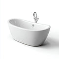 Vasca freestanding 165×70×75 cm - Bianco - acrilico lucido - design moderno per bagno