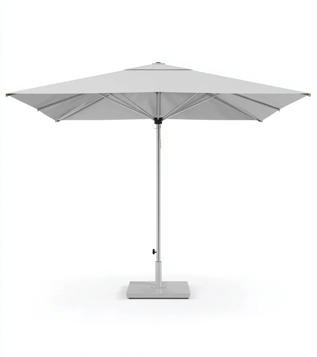 Ampio Ombrellone Da Esterno 300×300×260 cm - bianco - struttura in alluminio - stile moderno per All'Aperto