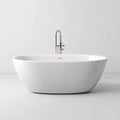Vasca da bagno freestanding 170×80×58 cm - bianco - in acrilico per bagno moderno