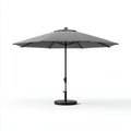 Ampio Ombrellone Da Esterno 300×300×255 cm - Grigio scuro/Nero - alluminio e tessuto - copertura ampia per All'Aperto