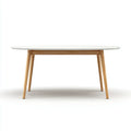 Tavolo da pranzo ovale 180×90×75 cm - bianco - legno finitura chiara - stile nordico sala da pranzo